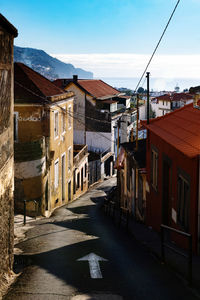 Street amidst buildings in town