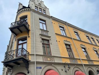 Low angle view of building against sky