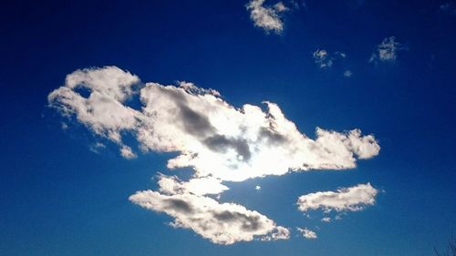 Low angle view of cloudy sky