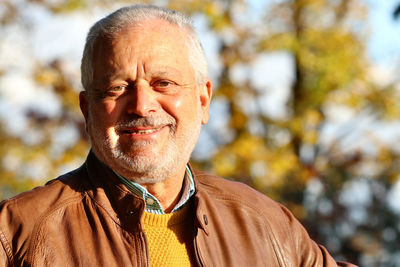 Close-up portrait of a smiling man