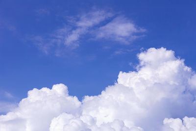 Low angle view of clouds in sky