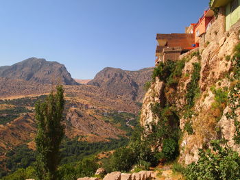 House on a cliff in amedi