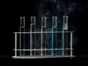 Close-up of light bulb against black background