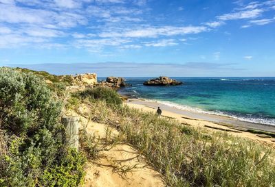 Scenic view of sea against sky