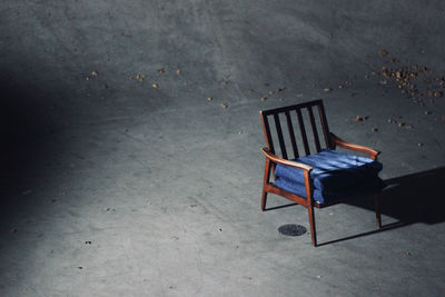 Empty chair on skatepark 