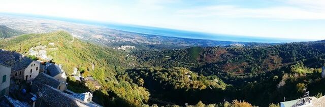 Scenic view of mountains