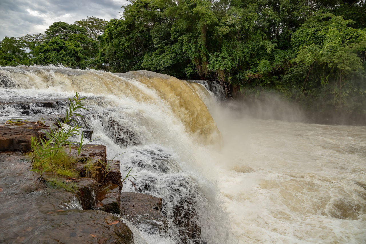 SCENIC VIEW OF WATERFALL