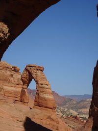 View of rock formations