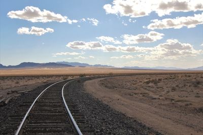 Empty road along countryside landscape