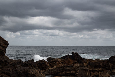 Scenic view of sea against sky