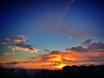 Scenic view of landscape at sunset