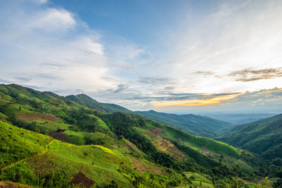 Scenic view of landscape against sky