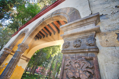 Low angle view of historical building