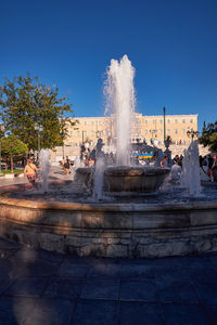 Fountain in park