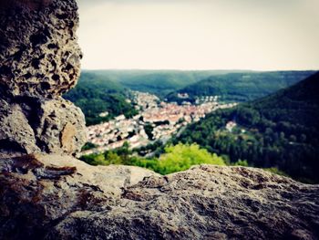 Scenic view of landscape against clear sky