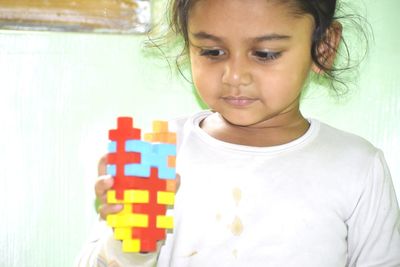 Portrait of cute girl