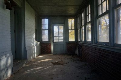 Interior of abandoned building