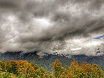 Scenic view of cloudy sky