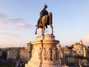 Low angle view of statue