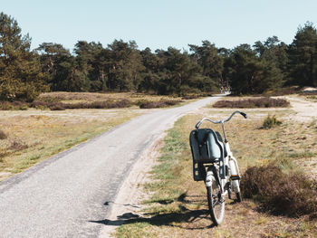 Bicycle on dirt road