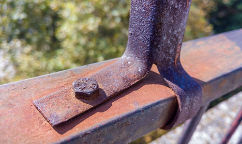 Close-up of rusty metal