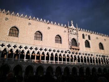 Low angle view of historical building against sky