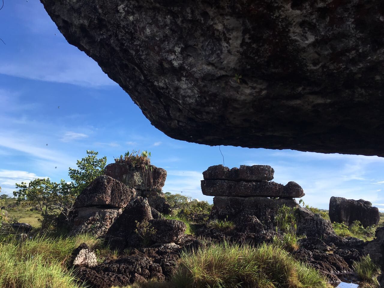 ROCK FORMATIONS AGAINST SKY