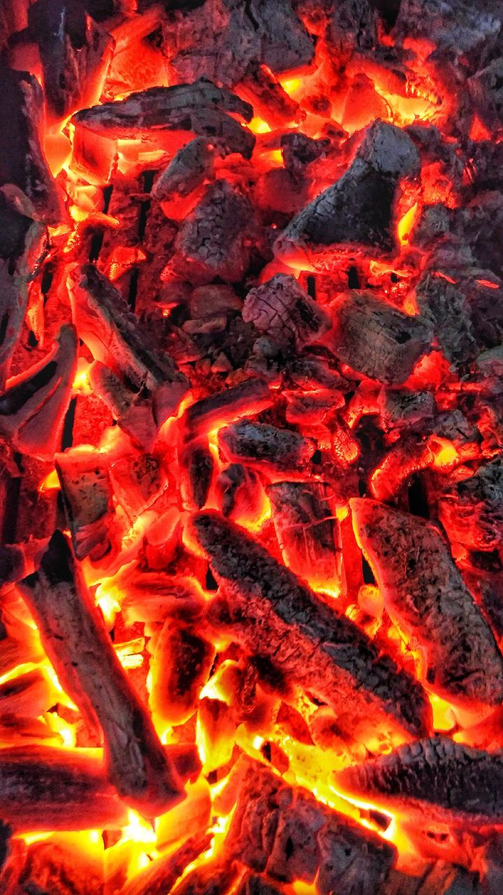 CLOSE-UP OF RED FIRE