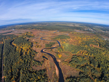 Scenic view of landscape against sky