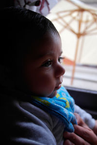 Close-up of cute baby boy