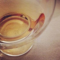 Close-up of drink in jar on table