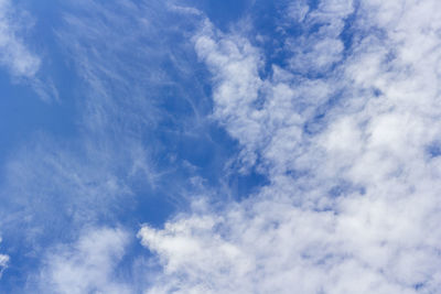 Low angle view of clouds in sky