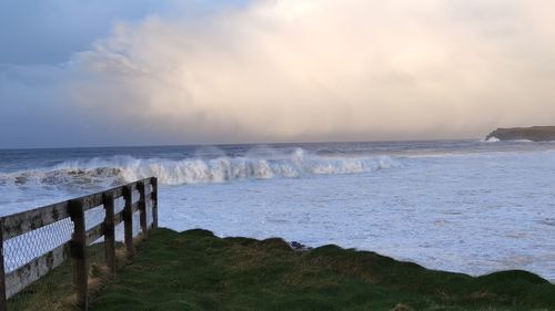 Scenic view of sea against sky