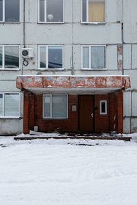 House on snow