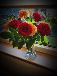 Close-up of rose bouquet