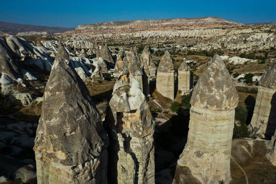 Panoramic view of rock formations