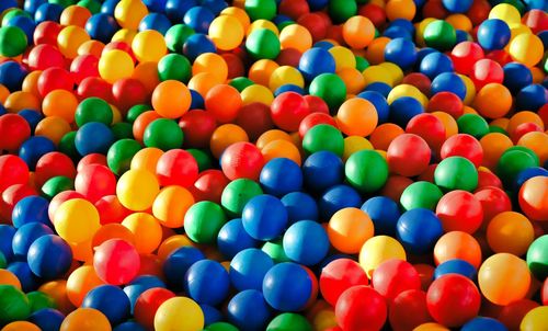 Close-up of colorful balloons