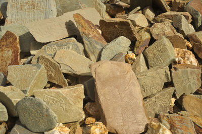 Full frame shot of stones