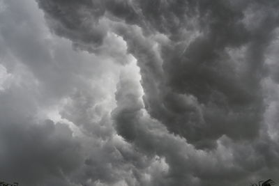 Low angle view of storm clouds in sky