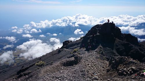 Scenic view of mountain against sky