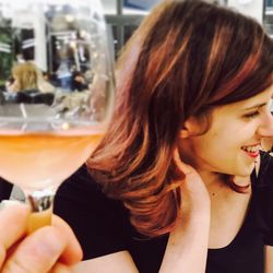 Close-up of a young woman