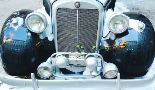 Close-up of vintage car