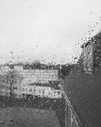 Raindrops on glass window