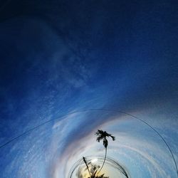 Low angle view of blue sky