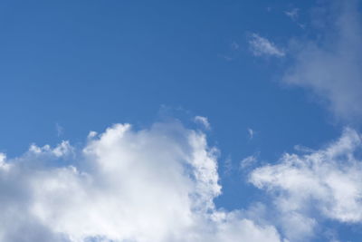 Low angle view of clouds in sky