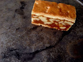 Close-up of food on table