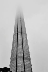 Low angle view of modern building against sky