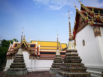 Low angle view of pagoda