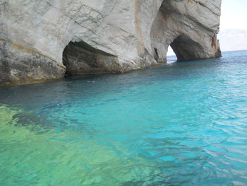 Rocks in sea