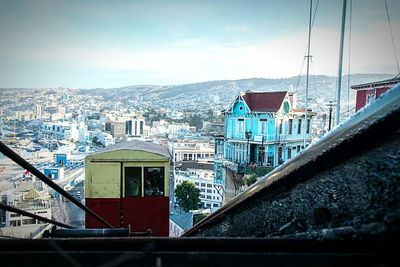 View of cityscape against the sky